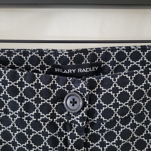 Hilary Radley Pants in Black & White Print Women's Size 8 - Picture 5 of 5